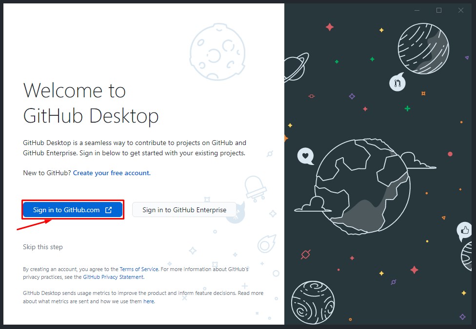 Встановлення програми GitHub Desktop - 2