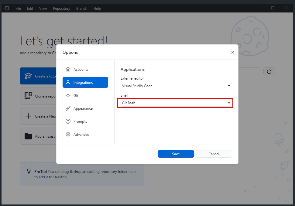 Встановлення програми GitHub Desktop - 9