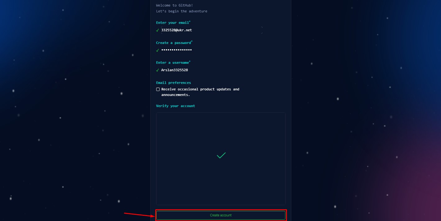 Реєстрація на GitHub - 10