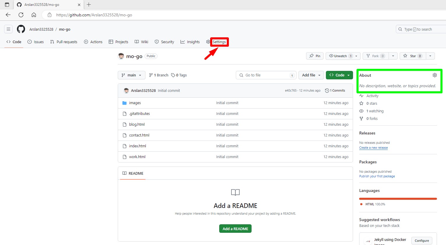 Хостинг GitHub Pages - 1