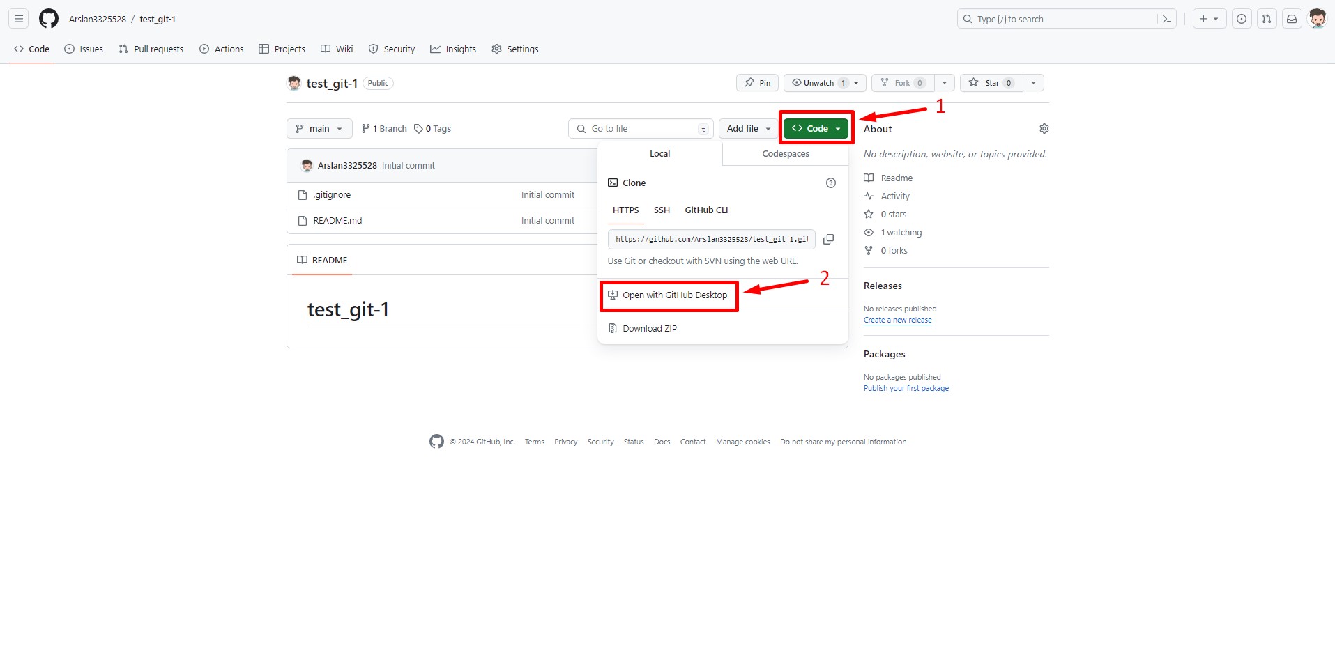 Клонування віддаленого репозиторію з GitHub - 1