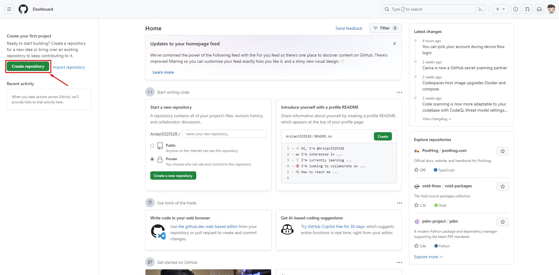 Створення віддаленого репозиторію на GitHub - 1
