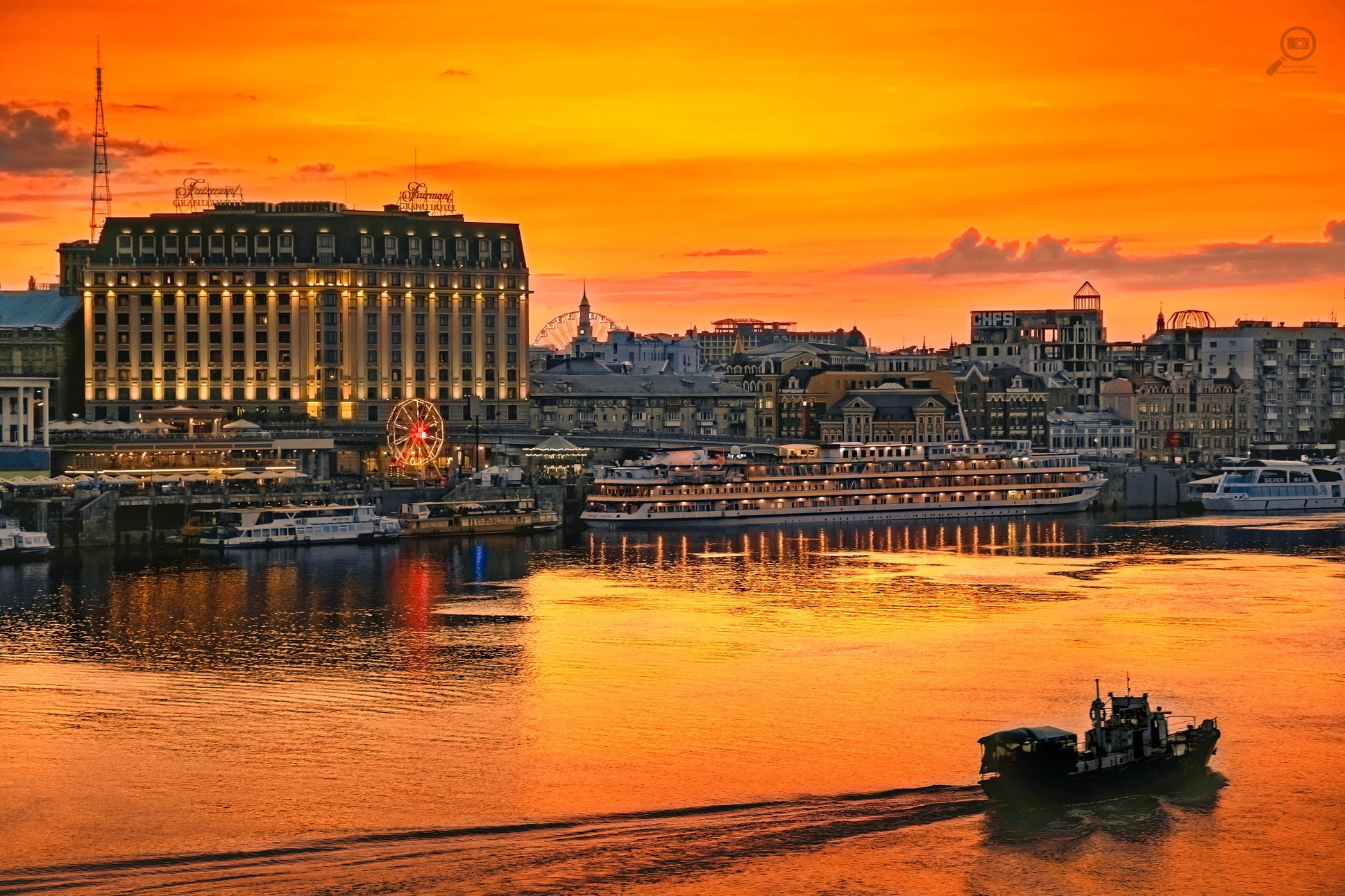 In the fire of sunset